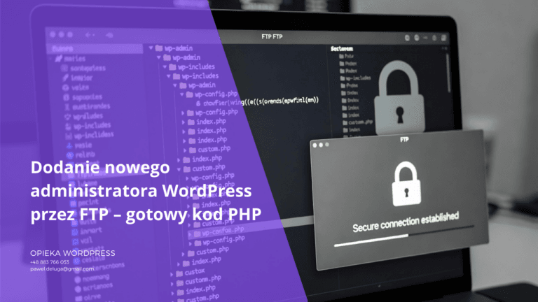 Dodawanie administratora WordPress przez FTP za pomocą pliku PHP