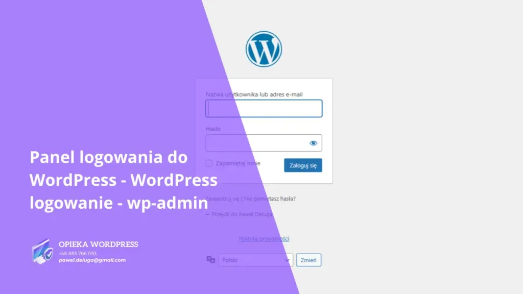 Panel logowania do WordPress - WordPress logowanie - wp-admin