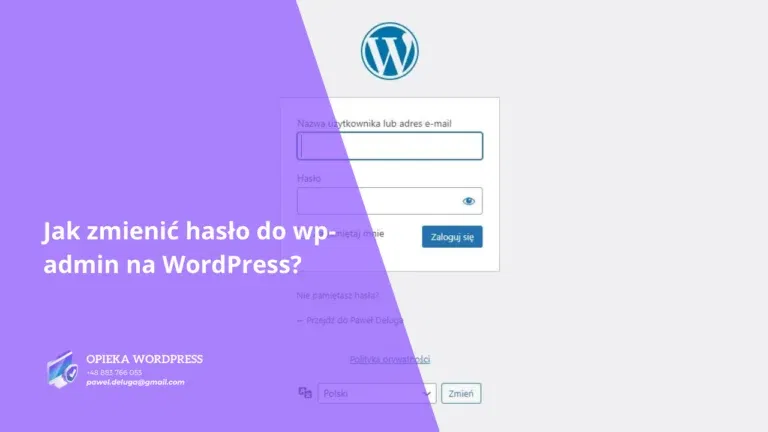 Jak zmienić hasło do wp-admin na WordPress?